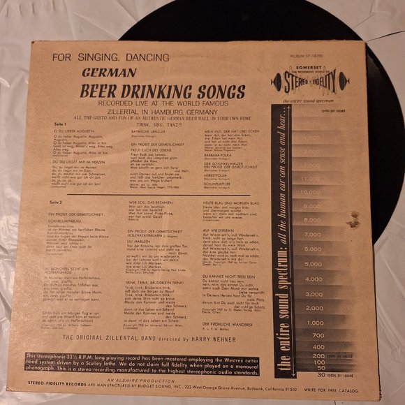 Beer drinking songs lp record - Picture 2 of 4